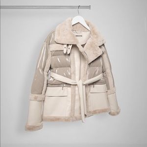 Beige puffer jacket